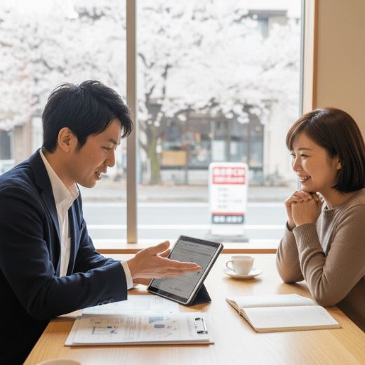 対面でのサポートコンサルティング風景